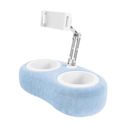 Generisch Tablet Kissen Halter , Kissen Halterung, Für Handy |360° Adjustable Phone Holder, Soft Plush Phone Stand, Removable Tray, Holder for 4.7-13 Inch Tablets and Kindles von FDJC