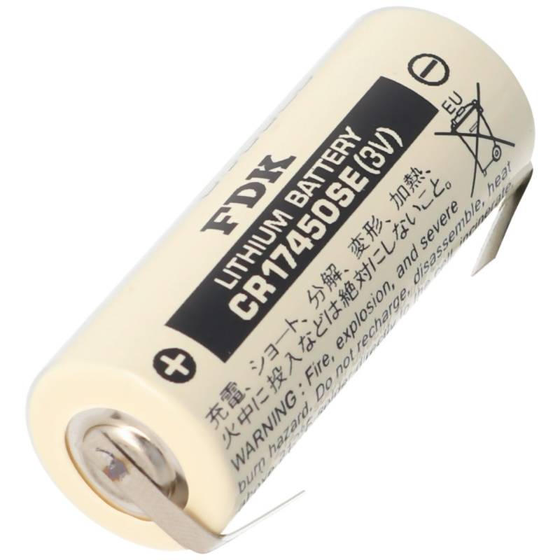 FDK Sanyo Lithium Batterie CR17450SE Size A, mit Lötfahne U-Form von FDK (ehem. Sanyo)