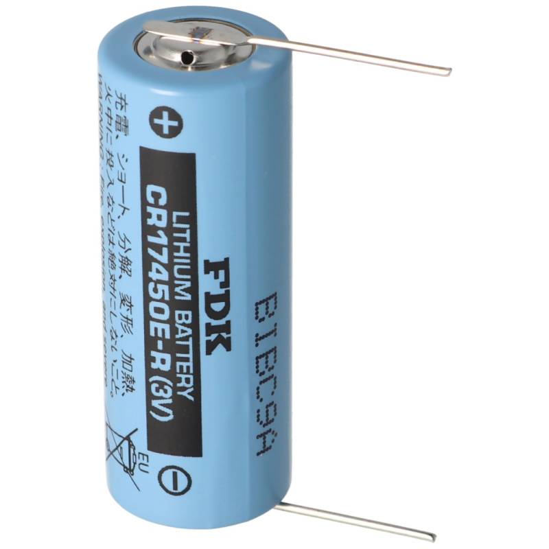 Sanyo Lithium Batterie CR17450E-R Size A, Lötdraht (Lötpaddel) von FDK von FDK (ehem. Sanyo)