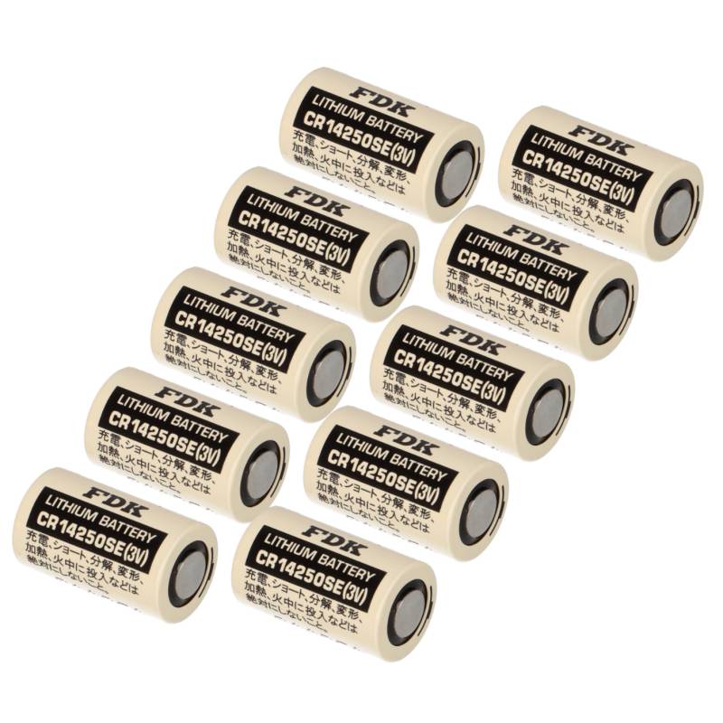 10x FDK Lithium 3V Batterie CR 14250SE 1/2AA - Zelle von FDK (ehemals Sanyo)
