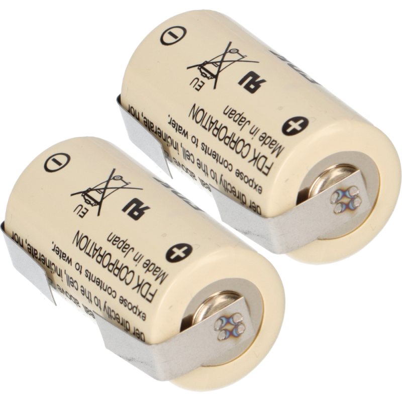 2x FDK Lithium 3V Batterie CR 17335SE 2/3A - Zelle LF U-Form von FDK (ehemals Sanyo)