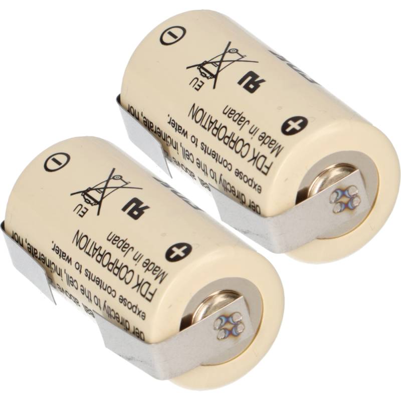 2x FDK Lithium 3V Batterie CR 17335SE 2/3A - Zelle LF U-Form von FDK (ehemals Sanyo)