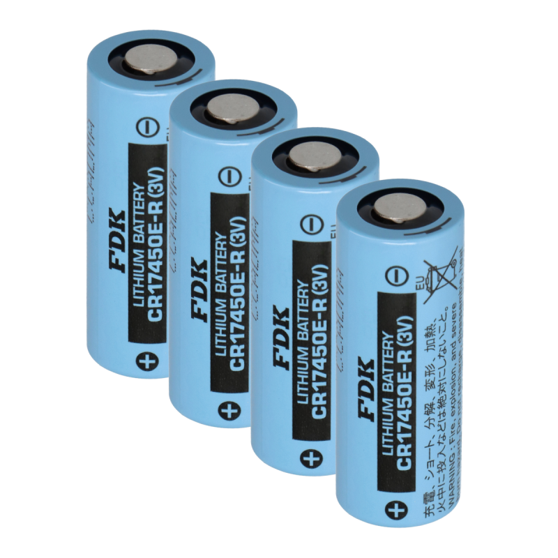 4x FDK Lithium 3V Batterie CR 17450ER A - Hochstromzelle von FDK (ehemals Sanyo)