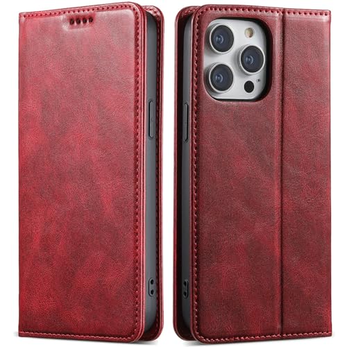 FDUJINH Brieftasche Hülle Für iPhone 16 Pro Max/16 Pro/16 Plus/16, Leder Handytasche Klappbar Standfunktion Magnetische Adsorption Flip Schutzhülle,Rot,16 Plus FDUJINH Brieftasche Hülle Für iPhone 16 Pro Max/16 Pro/16 Plus/16, Leder Handytasche Klappbar Standfunktion Magnetische Adsorption Flip Schutzhülle,Rot,16 Plus von FDUJINH