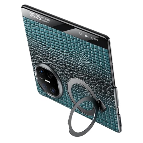 FDUJINH Echtes Leder Hülle Für Huawei Mate X6, Sichtbares Fenster Handyhülle Magnetisch Ring Ständer Luxus Krokodilmuster Schutzhülle,Grün,Mate X6 FDUJINH Echtes Leder Hülle Für Huawei Mate X6, Sichtbares Fenster Handyhülle Magnetisch Ring Ständer Luxus Krokodilmuster Schutzhülle,Grün,Mate X6 von FDUJINH