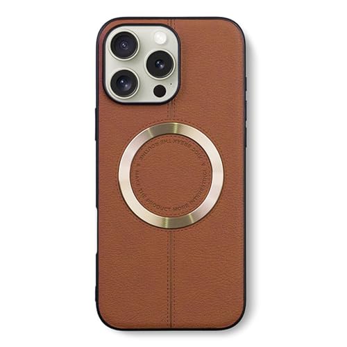 FDUJINH Handyhülle Für iPhone 16 Pro Max/16 Pro/16, Ultra Dünne Magnetisch Leder Hülle Kameraschutz Leichter Stoßfest Schutzhülle,Braun,16 FDUJINH Handyhülle Für iPhone 16 Pro Max/16 Pro/16, Ultra Dünne Magnetisch Leder Hülle Kameraschutz Leichter Stoßfest Schutzhülle,Braun,16 von FDUJINH
