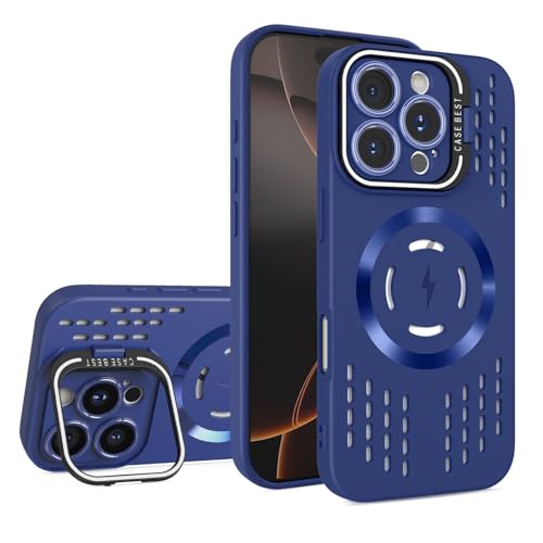 FDUJINH Handyhülle Für iPhone 16 Pro Max/16 Pro/16 Plus/16, Kameraschutz Ständer Stoßfest TPU Schutzhülle Magnetisch Wärmeableitung Hülle,Blau,16 Pro FDUJINH Handyhülle Für iPhone 16 Pro Max/16 Pro/16 Plus/16, Kameraschutz Ständer Stoßfest TPU Schutzhülle Magnetisch Wärmeableitung Hülle,Blau,16 Pro von FDUJINH