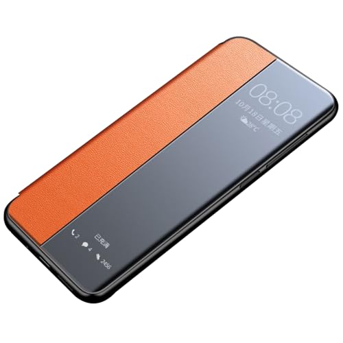 FDUJINH Handyhülle Für iPhone 16 Pro Max/16 Pro/16 Plus/16, Sichtbares Fenster Flip Hülle Leder Ganzkörperschutz Stoßfest Ultradünnes Schutzhülle,Orange,16 FDUJINH Handyhülle Für iPhone 16 Pro Max/16 Pro/16 Plus/16, Sichtbares Fenster Flip Hülle Leder Ganzkörperschutz Stoßfest Ultradünnes Schutzhülle,Orange,16 von FDUJINH
