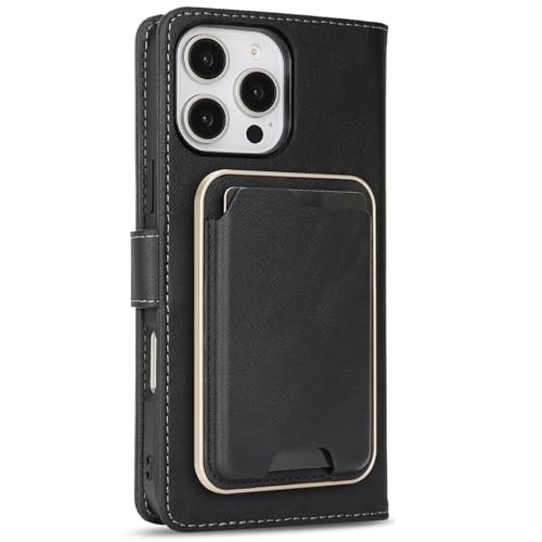 FDUJINH Hülle Brieftasche Für iPhone 16 Pro Max/16 Pro/16 Plus/16, Demontage Kartenfächern Magnetisch Leder Handyhülle Rundumschutz,Schwarz,16 Pro Max FDUJINH Hülle Brieftasche Für iPhone 16 Pro Max/16 Pro/16 Plus/16, Demontage Kartenfächern Magnetisch Leder Handyhülle Rundumschutz,Schwarz,16 Pro Max von FDUJINH