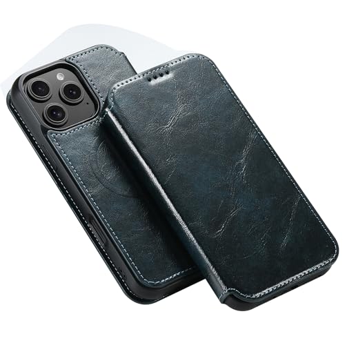 FDUJINH Hülle Brieftasche Für iPhone 16 Pro Max/16 Pro/16 Plus/16, Magnetischer Drahtloses Aufladen Leder Schutzhülle Standfunktion Stossfest Handyhülle,Blau,16 Pro Max FDUJINH Hülle Brieftasche Für iPhone 16 Pro Max/16 Pro/16 Plus/16, Magnetischer Drahtloses Aufladen Leder Schutzhülle Standfunktion Stossfest Handyhülle,Blau,16 Pro Max von FDUJINH