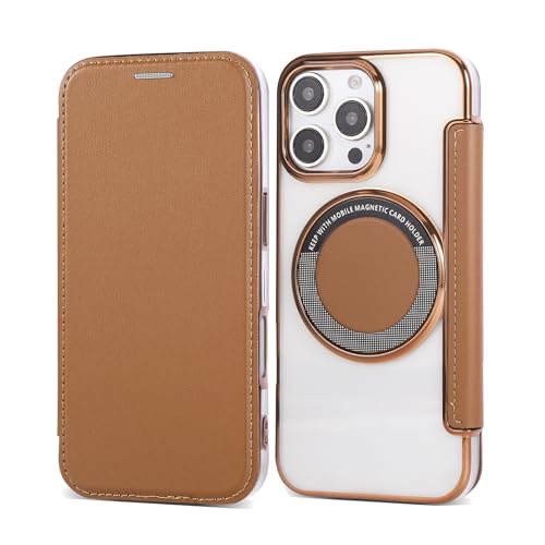FDUJINH Hülle Brieftasche Für iPhone 16 Pro Max/16 Pro/16 Plus/16, Magnetischer Leder Schutzhülle Stossfest Klarer Rückseite Handyhülle,Braun,16 Pro FDUJINH Hülle Brieftasche Für iPhone 16 Pro Max/16 Pro/16 Plus/16, Magnetischer Leder Schutzhülle Stossfest Klarer Rückseite Handyhülle,Braun,16 Pro von FDUJINH