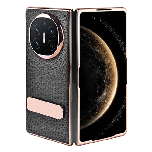 FDUJINH Hülle Für Huawei Mate X6, Faltbare Ständer Echtleder Handyhülle Mit Eingebaute Schutzfolie Objektivs Schutzhülle,Schwarz,Mate X6 FDUJINH Hülle Für Huawei Mate X6, Faltbare Ständer Echtleder Handyhülle Mit Eingebaute Schutzfolie Objektivs Schutzhülle,Schwarz,Mate X6 von FDUJINH