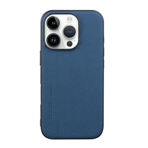 FDUJINH Hülle Für iPhone 16 Pro Max/16 Pro/16, Dünnes Kameraschutz Leder Handyhülle Minimalistische Leichter Anti-Fingerabdruck Schutzhülle,Blau,16 Pro Max FDUJINH Hülle Für iPhone 16 Pro Max/16 Pro/16, Dünnes Kameraschutz Leder Handyhülle Minimalistische Leichter Anti-Fingerabdruck Schutzhülle,Blau,16 Pro Max von FDUJINH