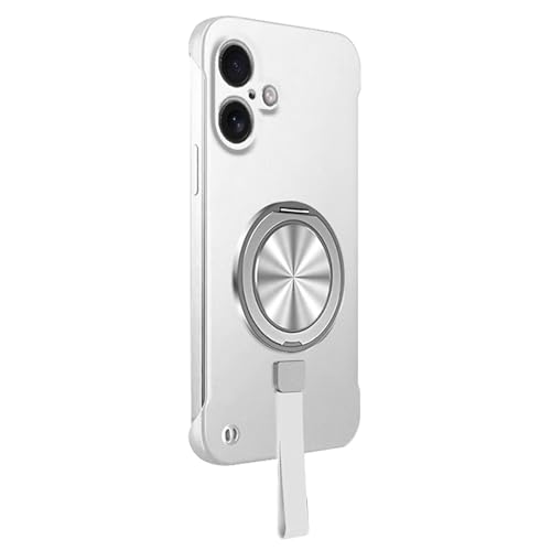 FDUJINH Hülle Für iPhone 16 Pro Max/16 Pro/16, Magnetisch Ringhalter Handyhülle Mit Silikon Handschlaufe Stoßfest Kameraschutz Abdeckung,Silber,16 FDUJINH Hülle Für iPhone 16 Pro Max/16 Pro/16, Magnetisch Ringhalter Handyhülle Mit Silikon Handschlaufe Stoßfest Kameraschutz Abdeckung,Silber,16 von FDUJINH