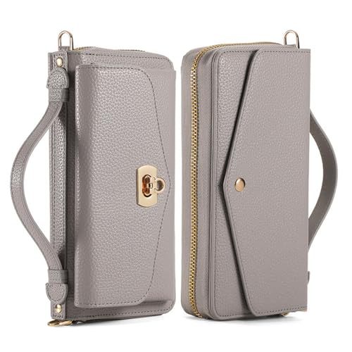 FDUJINH Hülle Für iPhone 16 Pro Max/16 Pro/16 Plus/16, Abnehmbare Magnetische Brieftasche Leder Handyhüllen Schultergurt Handschlaufe Abdeckung,Grau,16 Pro Max FDUJINH Hülle Für iPhone 16 Pro Max/16 Pro/16 Plus/16, Abnehmbare Magnetische Brieftasche Leder Handyhüllen Schultergurt Handschlaufe Abdeckung,Grau,16 Pro Max von FDUJINH