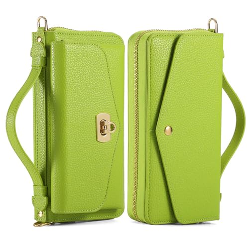 FDUJINH Hülle Für iPhone 16 Pro Max/16 Pro/16 Plus/16, Abnehmbare Magnetische Brieftasche Leder Handyhüllen Schultergurt Handschlaufe Abdeckung,Grün,16 Pro Max FDUJINH Hülle Für iPhone 16 Pro Max/16 Pro/16 Plus/16, Abnehmbare Magnetische Brieftasche Leder Handyhüllen Schultergurt Handschlaufe Abdeckung,Grün,16 Pro Max von FDUJINH