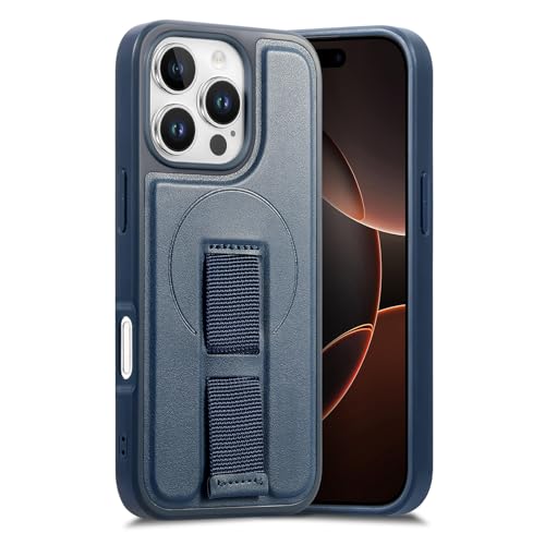 FDUJINH Hülle Für iPhone 16 Pro Max/16 Pro/16 Plus/16, Magnetisch Eder Handyhülle Mit Verstellbarer Handgelenkband Sturzsicher Schutzhülle,Blau,16 Pro FDUJINH Hülle Für iPhone 16 Pro Max/16 Pro/16 Plus/16, Magnetisch Eder Handyhülle Mit Verstellbarer Handgelenkband Sturzsicher Schutzhülle,Blau,16 Pro von FDUJINH