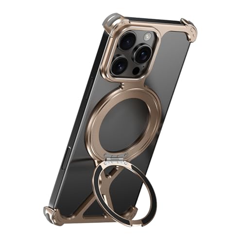 FDUJINH Hülle Metall Für iPhone 16 Pro Max/16 Pro, Magnetisches Ring Ständer Rahmenlos Handyhüllen Wärmeableitung Kratzfeste Schutzhülle,Metallisch,16 Pro Max FDUJINH Hülle Metall Für iPhone 16 Pro Max/16 Pro, Magnetisches Ring Ständer Rahmenlos Handyhüllen Wärmeableitung Kratzfeste Schutzhülle,Metallisch,16 Pro Max von FDUJINH