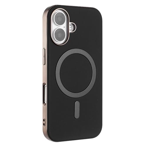 FDUJINH Lederhülle Für iPhone 16 Pro Max/16 Pro/16 Plus/16, Magnetischer Kabellos Laden Galvanisierte Handyhüllen Stoßfestes Schutzhülle,Schwarz,16 Plus FDUJINH Lederhülle Für iPhone 16 Pro Max/16 Pro/16 Plus/16, Magnetischer Kabellos Laden Galvanisierte Handyhüllen Stoßfestes Schutzhülle,Schwarz,16 Plus von FDUJINH