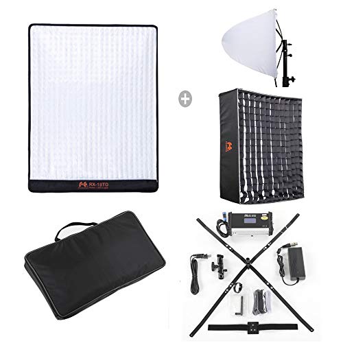 Falcon Eyes RX-18TD Flexible LED Video Panel Light 100W Adjustable 3000K-5600K LED Photo Lighting + Honeycomb Grid Softbox Diffuser Falcon Eyes RX-18TD Flexible LED Video Panel Light 100W Adjustable 3000K-5600K LED Photo Lighting + Honeycomb Grid Softbox Diffuser von FE