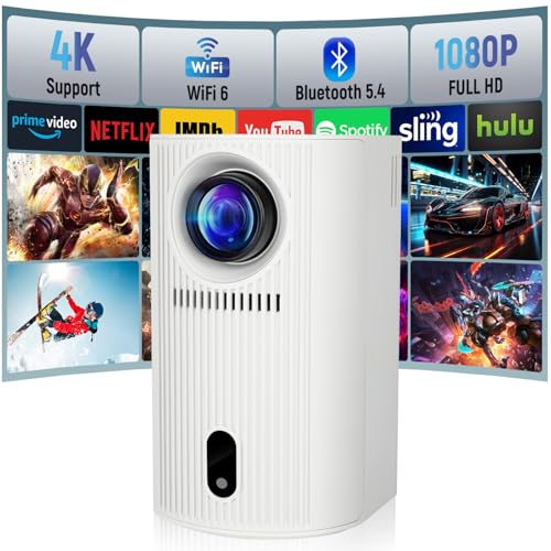 FECLYDET 200ANSI Mini-Projektor 4K, tragbarer Projektor mit Unterstützung von 1080P Full HD FECLYDET 200ANSI Mini-Projektor 4K, tragbarer Projektor mit Unterstützung von 1080P Full HD von FECLYDET