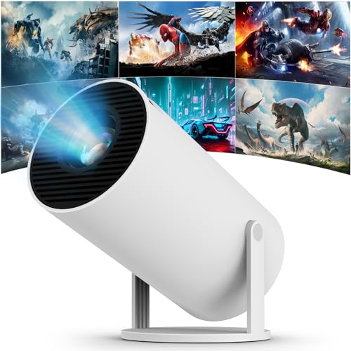 Mini Beamer, Intelligenter Mini Projektor 4K/120 ANSI mit BT 5.0, Android 11.0, Tragbarer Videoprojektor Automatische Keystone-Korrektur, 180 Grad, 130 Zoll Geeignet für Telefon/PC/HDMI USB Mini Beamer, Intelligenter Mini Projektor 4K/120 ANSI mit BT 5.0, Android 11.0, Tragbarer Videoprojektor Automatische Keystone-Korrektur, 180 Grad, 130 Zoll Geeignet für Telefon/PC/HDMI USB von FECLYDET
