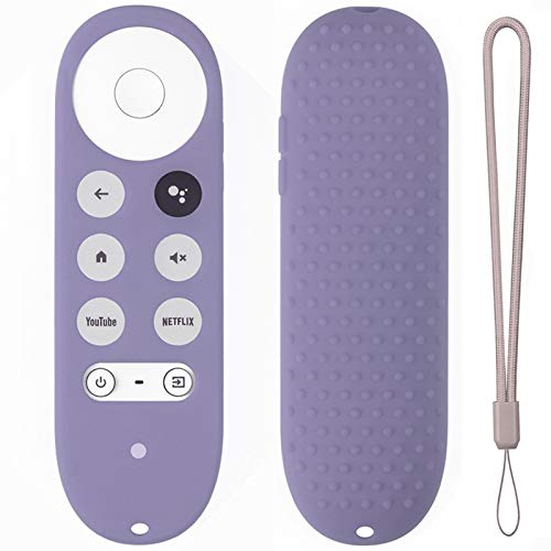 FEDBNET Fernbedienung Schutzhülle, kompatibel mit Chromecast Google TV 2020 Voice Remote, Anti-Lost Anti Slip & Shock Proof Fernbedienung Silikon Hülle von FEDBNET