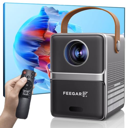 Beamer Feegar Mini Projector with 5G WiFi and Bluetooth 5.2, Electric Focus, 1080P Outdoor Projector, Portable Movie LED Projector, 150 ANSI 200" Screen, Compatible with iOS/Android/TV Stick/HDMI/USB Beamer Feegar Mini Projector with 5G WiFi and Bluetooth 5.2, Electric Focus, 1080P Outdoor Projector, Portable Movie LED Projector, 150 ANSI 200" Screen, Compatible with iOS/Android/TV Stick/HDMI/USB von FEEGAR F
