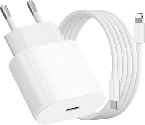 iPhone Ladegerät, [MFi-zertifiziert] 20W Apple-Ladekabel 2M, iPhone-Schnellladegerät mit USB-C-auf-Lightning-Kabel für iPhone 14 13 12 11 Pro Max XS XR X 8 7 6 Plus 5 iPad von FEEL2NICE