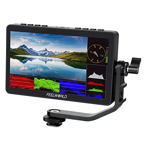 FEELWORLD F5 Pro V4 15,2 cm Touchscreen DSLR-Kamera Feldmonitor mit 3D LUT F970 externem Kit installieren für drahtlose Stromübertragung IPS FHD1920x1080 4K HDMI Eingang Ausgang 5V Typ-C Eingang von FEELWORLD