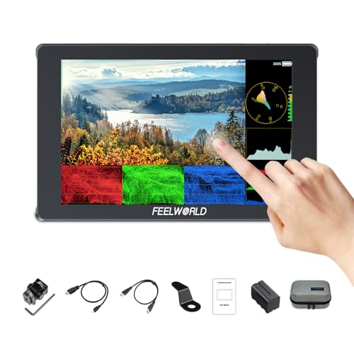 FEELWORLD F7 Plus Kamera Feld Monitor,7 Zoll,1200 Nit Touchscreen,DSLR-Monitor mit 4K 60Hz HDMI2.0, 3DLUT HDR, Wellenform,Extern installierbarer NP-F970,Inklusive Batterie und Tasche FEELWORLD F7 Plus Kamera Feld Monitor,7 Zoll,1200 Nit Touchscreen,DSLR-Monitor mit 4K 60Hz HDMI2.0, 3DLUT HDR, Wellenform,Extern installierbarer NP-F970,Inklusive Batterie und Tasche von FEELWORLD