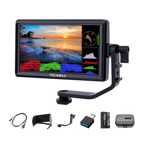 FEELWORLD FW568V3 6 Zoll Kamera FeldMonitor 4K HDMI DSLR Video Externer Monitor 3DLUT mit F550 Akku Kameratasche Sonnenschirm Peaking Histogramm für DSLR FEELWORLD FW568V3 6 Zoll Kamera FeldMonitor 4K HDMI DSLR Video Externer Monitor 3DLUT mit F550 Akku Kameratasche Sonnenschirm Peaking Histogramm für DSLR von FEELWORLD