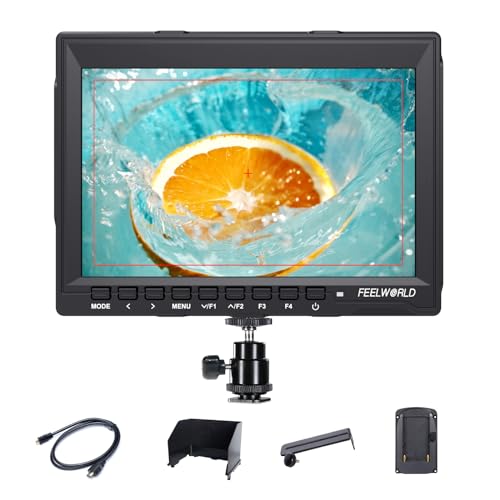 FEELWORLD FW759 7 Zoll Kamera DSLR Field Monitor Camera Full HD Focus Video Assist 1280x800 IPS mit 4K HDMI Input Output【Unterstützt die deutsche Spracheinstellung & EIN Jahr Garantie 】 von FEELWORLD