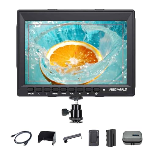FEELWORLD FW759 Kamera Field Monitor 7 Zoll 4K HDMI Monitor mit F550 Akku Camera Monitor mit Sonnenschutzhaube für DSLR FEELWORLD FW759 Kamera Field Monitor 7 Zoll 4K HDMI Monitor mit F550 Akku Camera Monitor mit Sonnenschutzhaube für DSLR von FEELWORLD