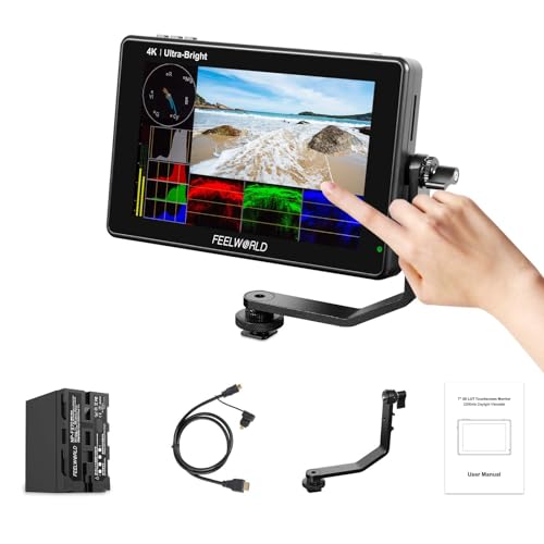 FEELWORLD LUT7 Kamera DSLR Feldmonitor 2200nit 7 Zoll Touchscreen Field Monitor mit F970 6600mAh Akku, mit 3D Lut Waveform Automatischem Lichtsensor 1920x1200 4K HDMI Eingang FEELWORLD LUT7 Kamera DSLR Feldmonitor 2200nit 7 Zoll Touchscreen Field Monitor mit F970 6600mAh Akku, mit 3D Lut Waveform Automatischem Lichtsensor 1920x1200 4K HDMI Eingang von FEELWORLD