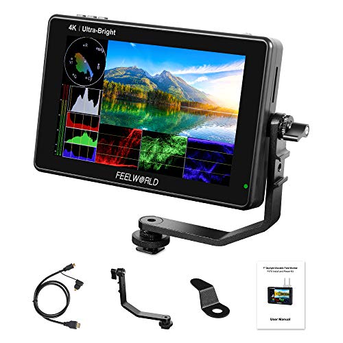 FEELWORLD LUT7SPRO 7 Zoll Ultraheller 2200nits DSLR-Kameramonitor 3D LUT Touchscreen HDR mit Wellenform F970 Externe Stromversorgung und Installationskit 4K HDMI 3G-SDI 1920X1200 IPS Panel FEELWORLD LUT7SPRO 7 Zoll Ultraheller 2200nits DSLR-Kameramonitor 3D LUT Touchscreen HDR mit Wellenform F970 Externe Stromversorgung und Installationskit 4K HDMI 3G-SDI 1920X1200 IPS Panel von FEELWORLD