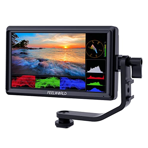 Feelworld FW568 5.5 Zoll DSLR Kamera Field Monitor Small Full HD 1920x1080 IPS Video Peaking Focus Assist mit 4K HDMI 8.4V DC Input Output Gehören von FEELWORLD