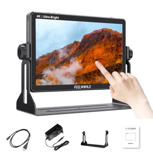 Feelworld LUT11 10,1 Zoll Touchscreen DSLR Kamera Feldmonitor Ultra Helligkeit 2000nit, 4K HDMI, 1920X1200 IPS Panel Kompatibel mit DJI (HDMI) von FEELWORLD