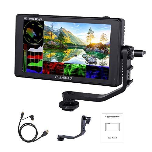 Feelworld LUT6 6 Zoll 2600nits HDR 3D LUT Touchscreen DSLR-Kamera Feldmonitor mit Wellenform VectorScope Histogramm 4K HDMI Eingang Ausgang 1920X1080 IPS Panel Feelworld LUT6 6 Zoll 2600nits HDR 3D LUT Touchscreen DSLR-Kamera Feldmonitor mit Wellenform VectorScope Histogramm 4K HDMI Eingang Ausgang 1920X1080 IPS Panel von FEELWORLD