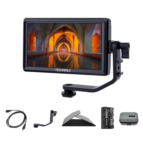 Feelworld S55 V3 6 Zoll DSLR Kamera Field Monitor Small Full HD 3DLUT 1920x1080 IPS Peaking Focus Video Assist mit 4K HDMI 8.4V DC Input Output Komplett mit Batterie und Tasche,Tilt Arm Feelworld S55 V3 6 Zoll DSLR Kamera Field Monitor Small Full HD 3DLUT 1920x1080 IPS Peaking Focus Video Assist mit 4K HDMI 8.4V DC Input Output Komplett mit Batterie und Tasche,Tilt Arm von FEELWORLD