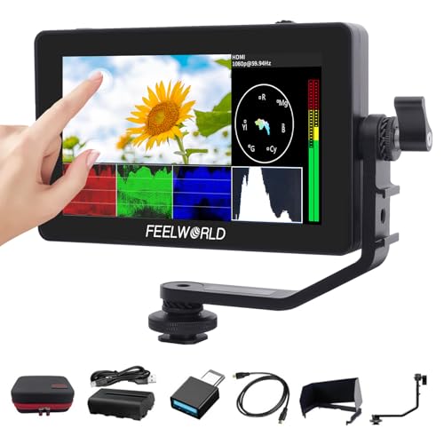 UPDATE FEELWORLD F6 PLUS V2 6 Zoll Kamera-Feldmonitor,HDR Touch Screen mit 3D LUT,Scharfe Bildschirmanzeige,2800mAh Batterie & Case HD 1920x1080 IPS 4K HDMI Loop in/Out DSLR Video Peaking Focus Assist UPDATE FEELWORLD F6 PLUS V2 6 Zoll Kamera-Feldmonitor,HDR Touch Screen mit 3D LUT,Scharfe Bildschirmanzeige,2800mAh Batterie & Case HD 1920x1080 IPS 4K HDMI Loop in/Out DSLR Video Peaking Focus Assist von FEELWORLD