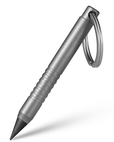 FEGVE Tintenloser Bleistift aus Titan, ewiger Bleistift, wiederverwendbar, endloser Bleistift für Zuhause, Büro, Schule, Schreiben, Zeichnen, matt, 1 Packung FEGVE Tintenloser Bleistift aus Titan, ewiger Bleistift, wiederverwendbar, endloser Bleistift für Zuhause, Büro, Schule, Schreiben, Zeichnen, matt, 1 Packung von FEGVE