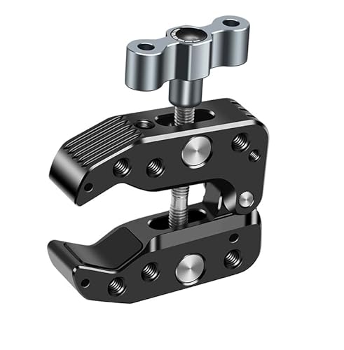 FEICHAO Feste Krabbenklemme, 10–60 mm Rohradapter, 1/4 Zoll, 3/8 Zoll Gewinde für DSLR-Kamera, Gimbal-Stativ, magischer Armständer FEICHAO Feste Krabbenklemme, 10–60 mm Rohradapter, 1/4 Zoll, 3/8 Zoll Gewinde für DSLR-Kamera, Gimbal-Stativ, magischer Armständer von FEICHAO