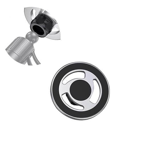 FEICHAO Magnetische Handyhalterung, 17 mm, Kugelkopf, Autohalterung für magnetisches, funktionales Handy (Silber) von FEICHAO