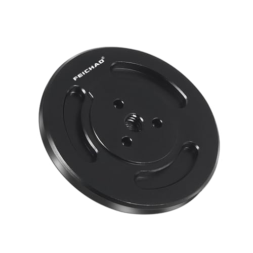 FEICHAO Magnetischer Handyhalter, 1/4-Zoll-Schraubengewinde, Ringadapter, kompatibel mit Osmo Mobile 7P/7/6/OM5/OM4/OM4 SE/OM SE Magnettelefon (schwarze Magnetbasis) von FEICHAO