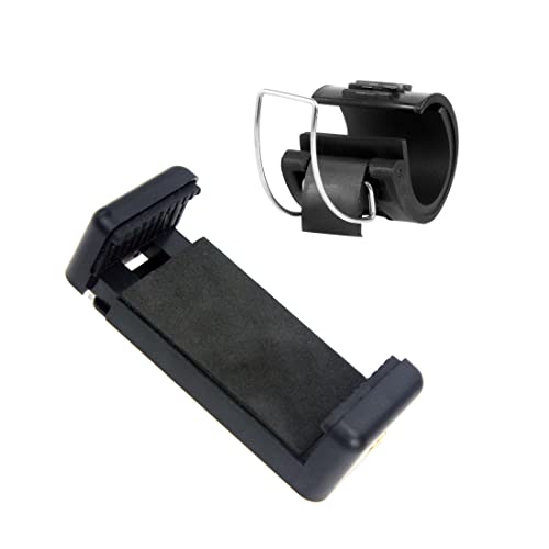 FEICHAO Selfie Lock Clip Stick Handheld Verstellbare Doppelloch Handyhalterung Adapter Kompatibel mit GoPro Hero 3 4 5 Action Kamera (Großer Sperrclip + Handyclip) von FEICHAO