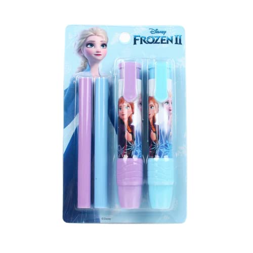 Feifei'S Bow 4 Stück Stiftform Radiergummi Bleistift Kreative Schreibwaren Retractable Press Kinder Schule Klick Korrektur (frozen) von FEIFEI'S BOW