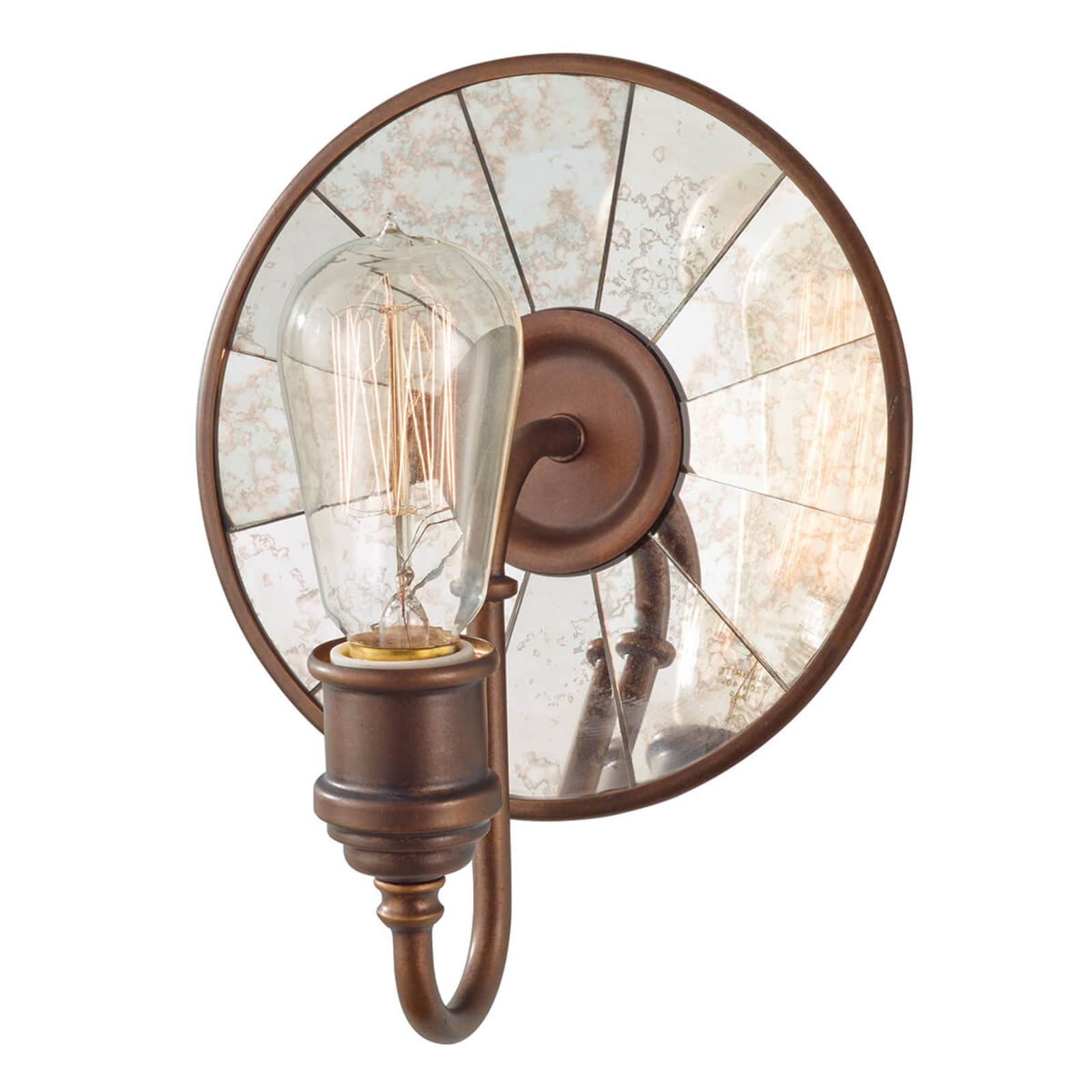 Wandlampe Urban Renewal mit Spiegelglas in Bronze Wandlampe Urban Renewal mit Spiegelglas in Bronze von FEISS