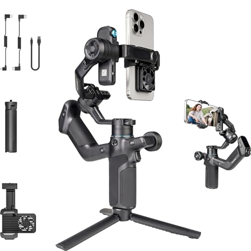 FeiyuTech SCORP Mini 3 Gimbal Stabilisator für iPhone, Android, 3-Achsen handy Gimbal für Smartphone, Eingebautes Natives AI Tracking & Kühlventilatoren, 4,4 lbs Traglast mit Integriertem Griff-Design FeiyuTech SCORP Mini 3 Gimbal Stabilisator für iPhone, Android, 3-Achsen handy Gimbal für Smartphone, Eingebautes Natives AI Tracking & Kühlventilatoren, 4,4 lbs Traglast mit Integriertem Griff-Design von FEIYU TECH