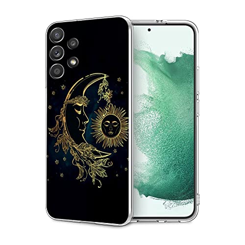 Entworfen für Samsung Galaxy A52 5G Hülle, Goldene Sonne Mond Muster Mittelalter Europa Wahrsagung TPU Handyhülle für Mädchen Frauen Männer Cool Schutzhülle Clear Case Entworfen für Samsung Galaxy A52 5G Hülle, Goldene Sonne Mond Muster Mittelalter Europa Wahrsagung TPU Handyhülle für Mädchen Frauen Männer Cool Schutzhülle Clear Case von FEIZHIRUNAI